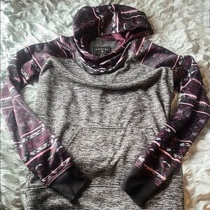 Empyre Gray and Purple Hoodie